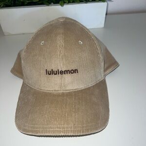 Lululemon unisex classic corduroy baseball cap